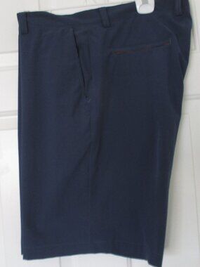 Peter Millar Crown Mens Flat Front Blue Stretch Golf Short Pant - Size 40W
